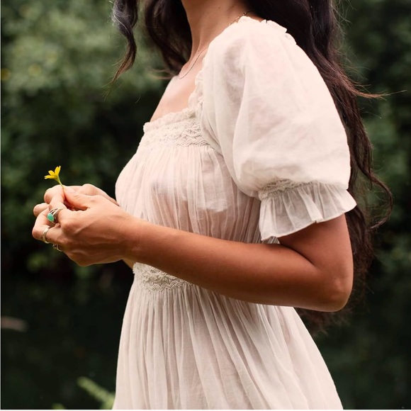 Doen Eclipse Nightgown Dress in Salt - Picture 2 of 8